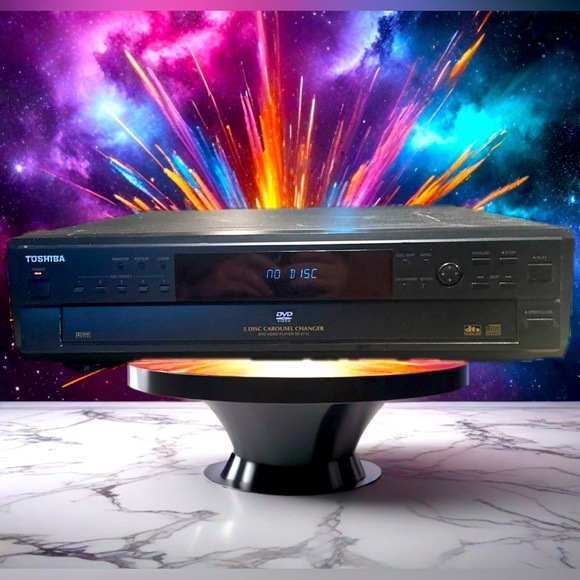 Toshiba SD-2715c 5 Disc Carousel Changer CD And DVD Tested Working Great - Picture 1 of 8